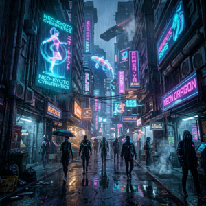 Ultimate Cyberpunk & Sci-Fi 4K Wallpaper Pack – Neon City & Space Colony Bundle (Instant Download)